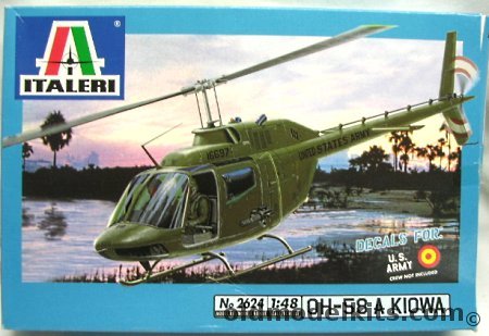 Italeri 1/48 OH-58A Kiowa US Army (Vietnam) or Spanish Army, 2624 plastic model kit